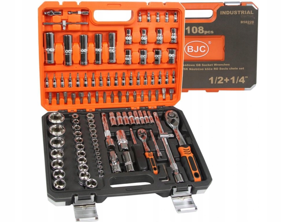 Gola sada 108ks, 1/4", 1/2" B58228