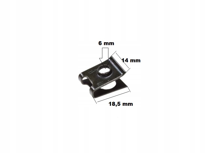Blaszka Pin Nut Montażowa Śruby Owiewki 6 mm M6