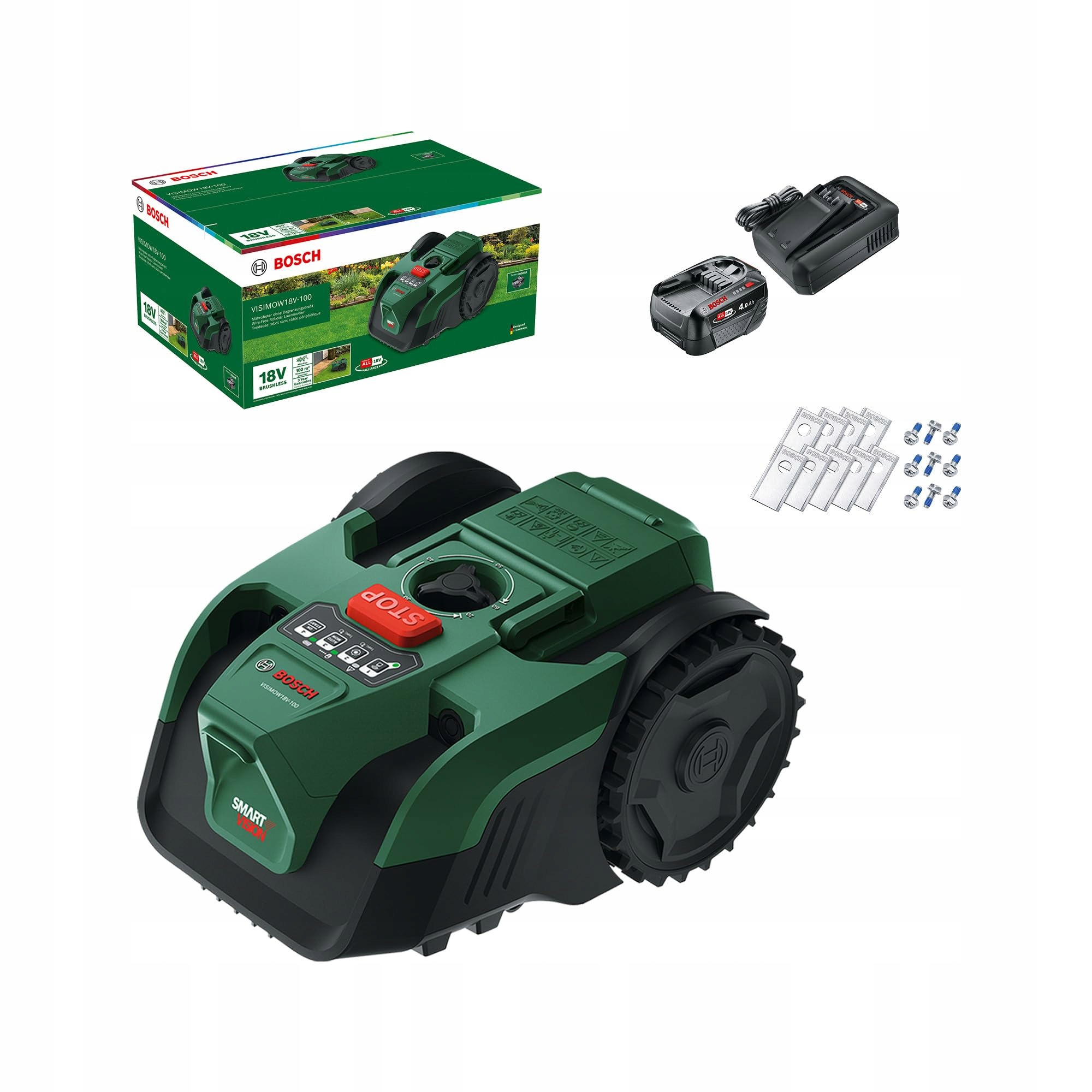Bosch Akumulátorový robotický sekačka VISIMOW18V-100 pro travnaté plochy