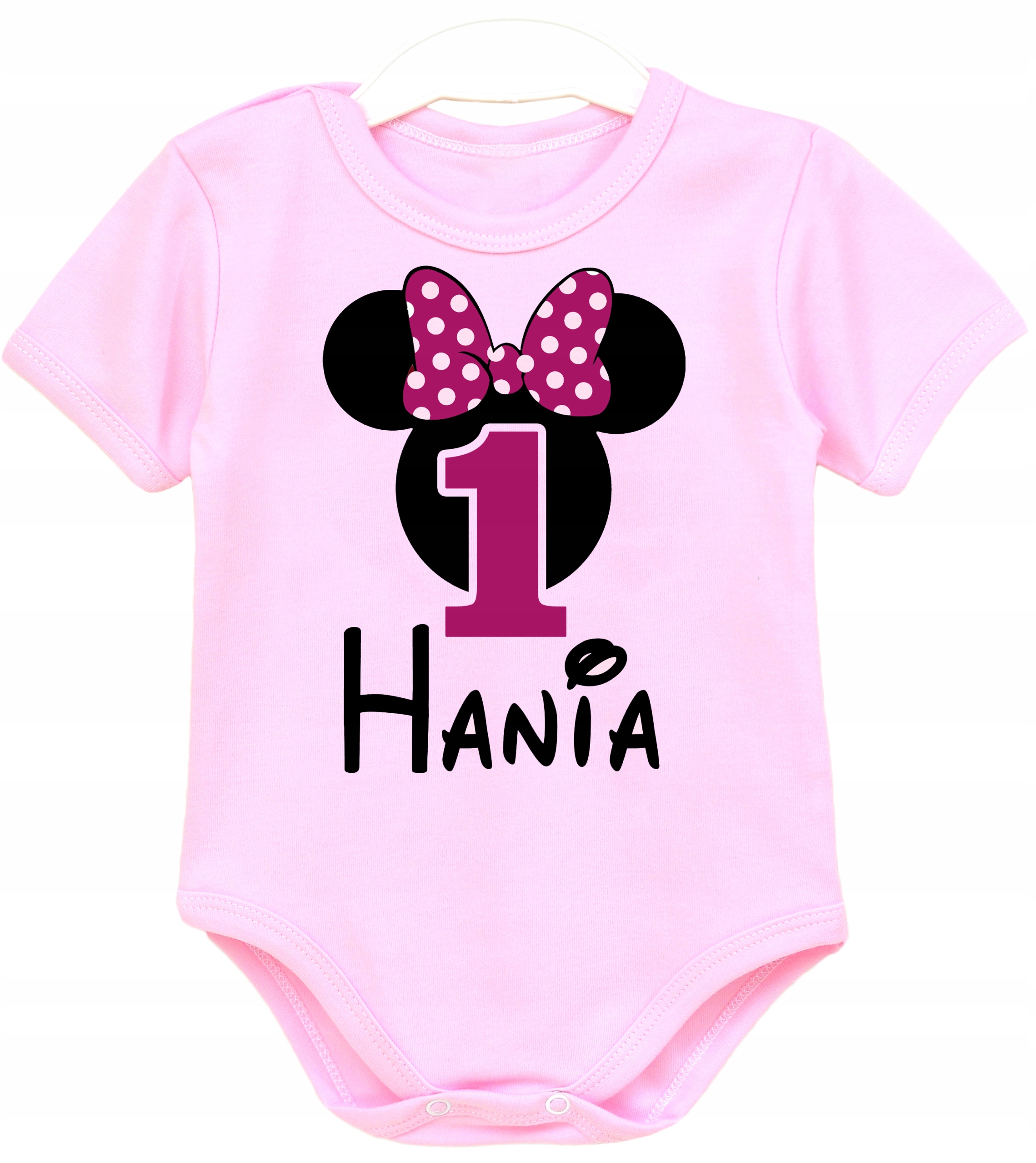 

Body kr rękaw Rok Urodziny Myszka Minnie Imię r 92