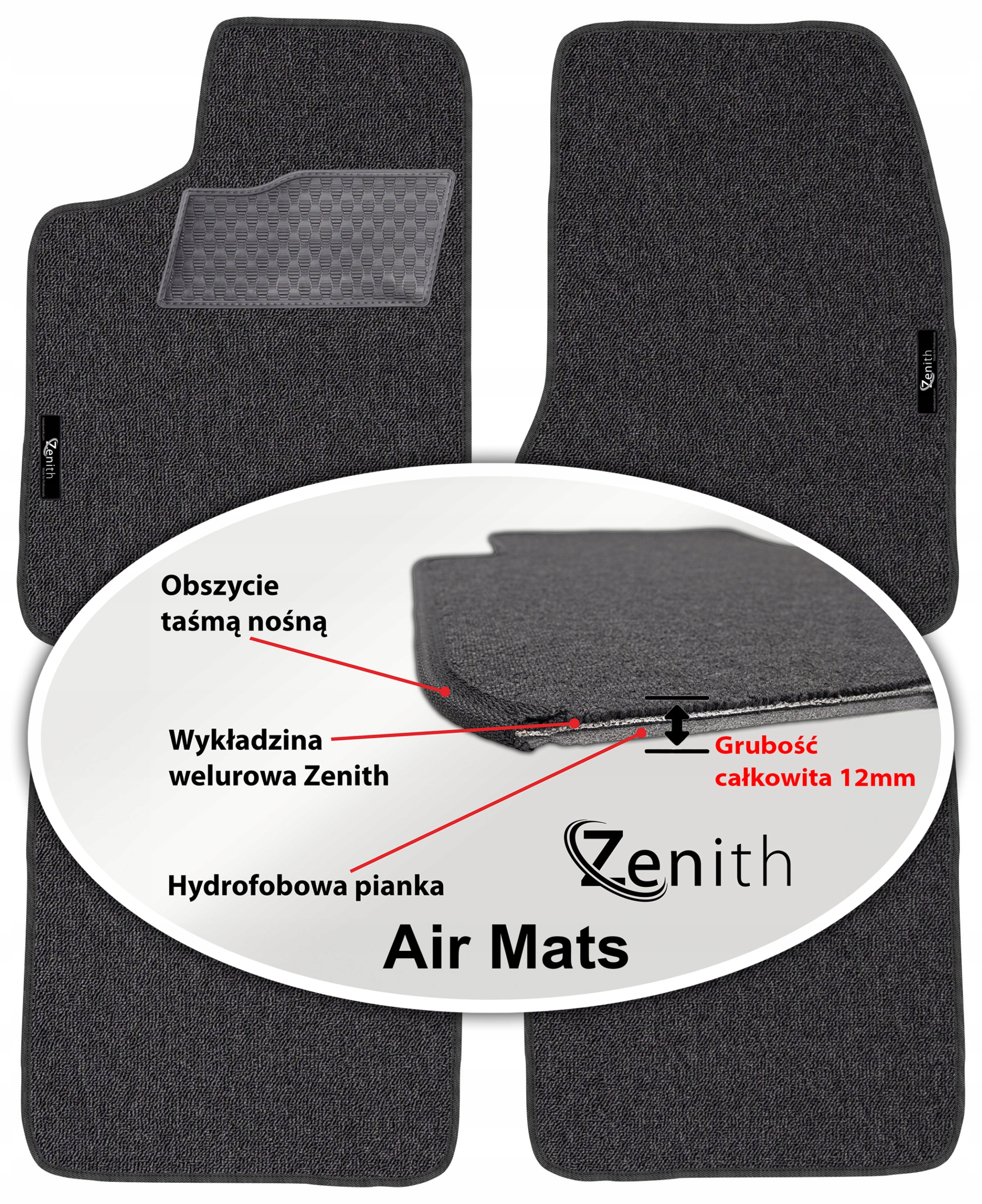Seat Cordoba I 1993-1999 Velúrové koberčeky do auta Zenith Air Mats