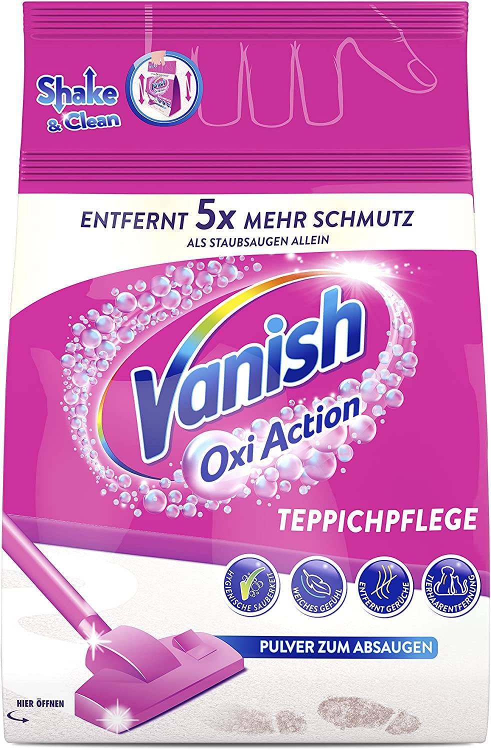 

Proszek Vanish czyszczenie dywanów i tapicerki De
