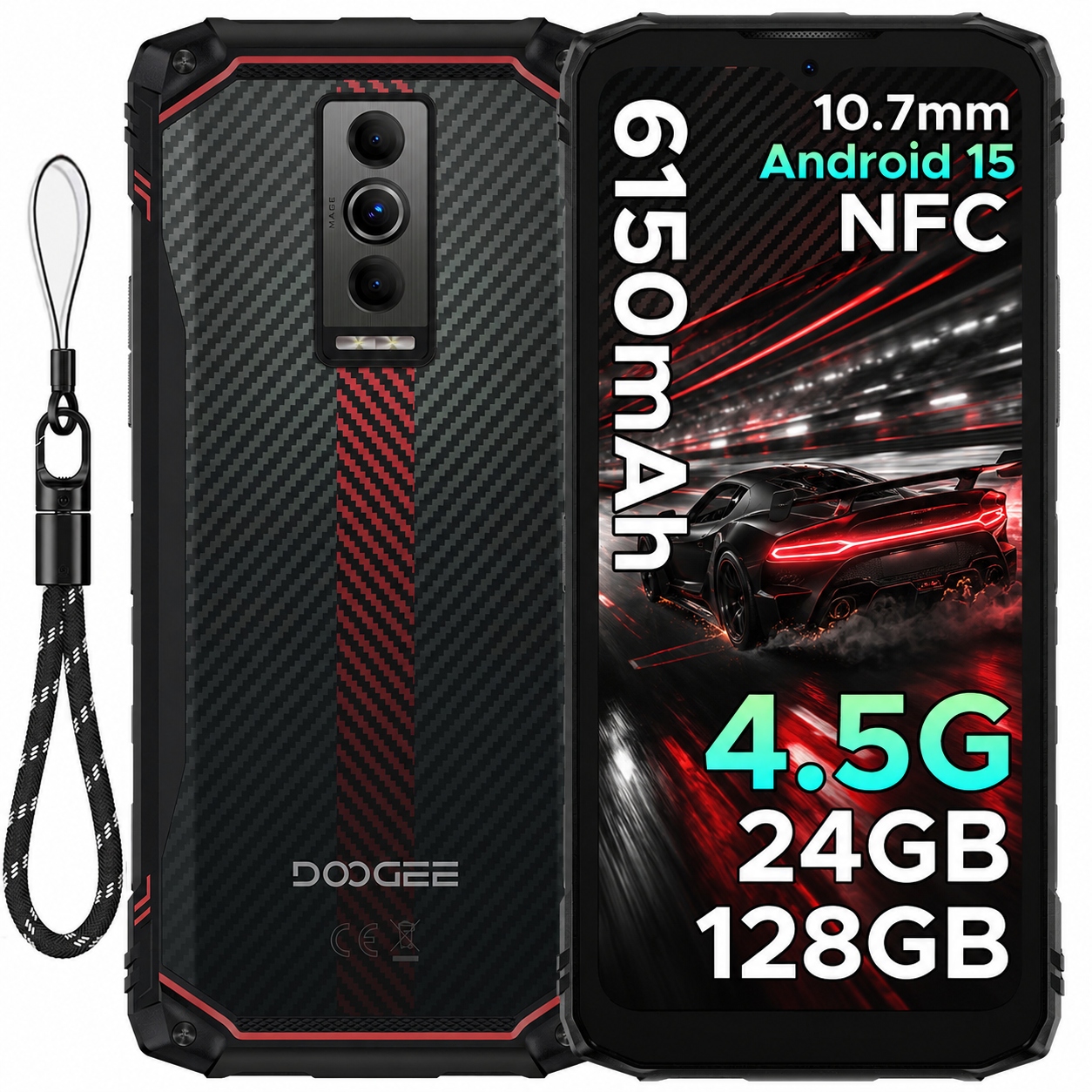 Smartfón Pancierový Android Doogee Blade10-E 24GB+128GB 6,56''FHD/NFC/10.7mm