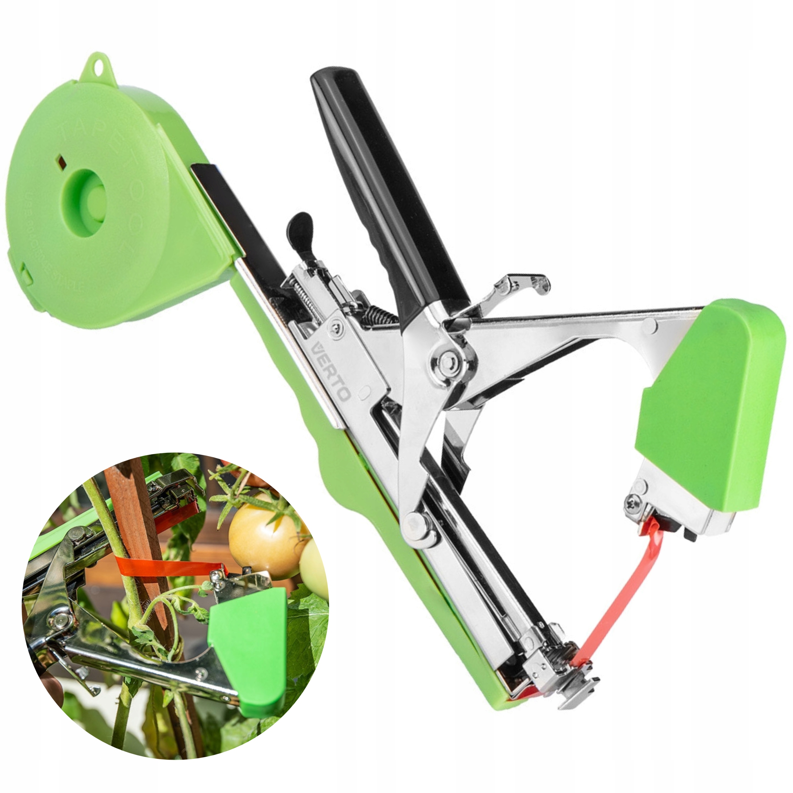 ZESTAW OGRODNICZY TAPENER URZĄDZENIE DO PODWIĄZYWANIA ROŚLIN 25M + ZSZYWKI