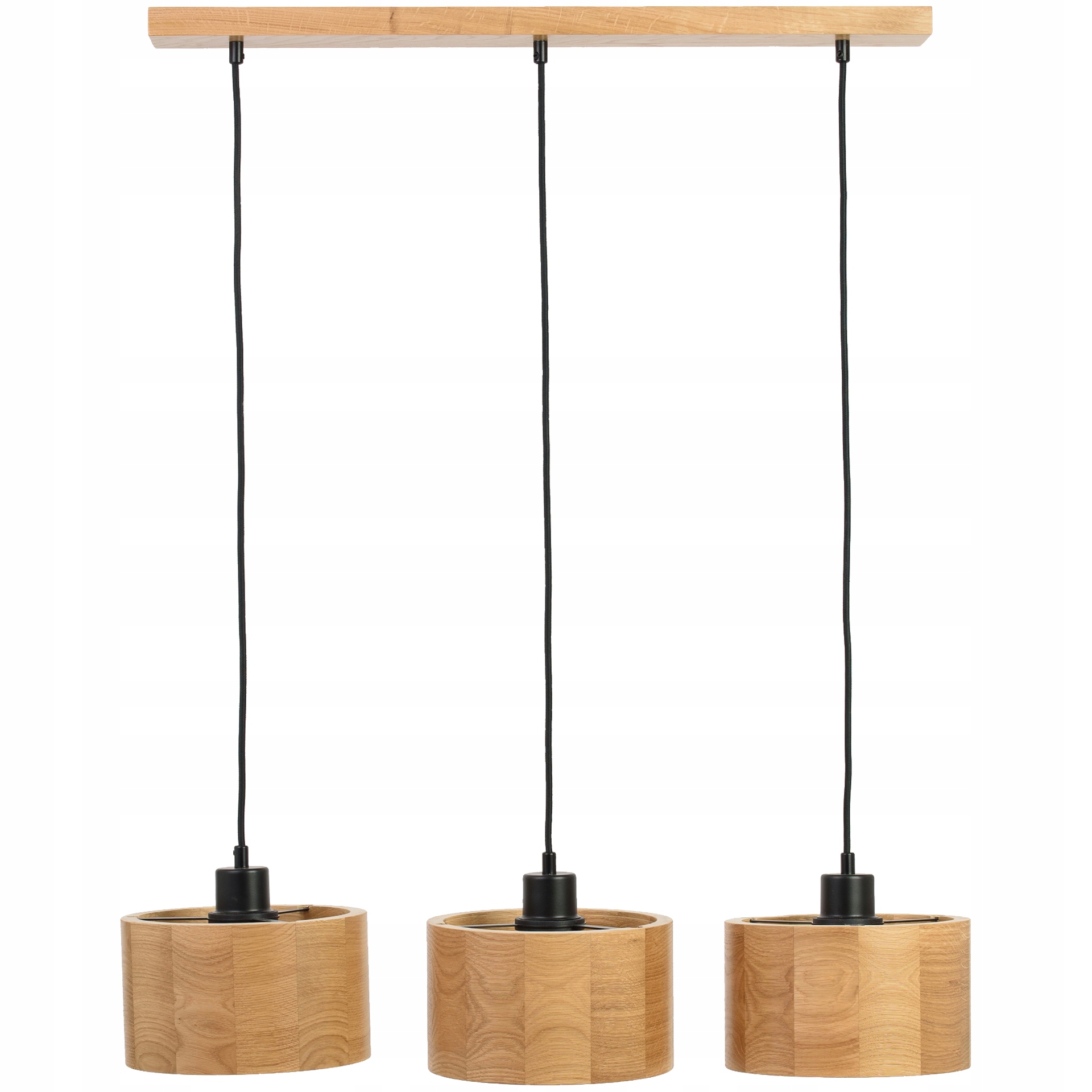 Závěsná stropní lampa trojitá Antilia lustr Dub do obývacího pokoje kuchyně Stylová