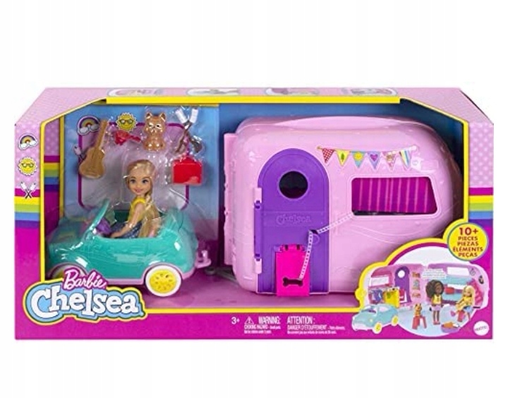 

Barbie Chelsea FXG90 Przyczepa kempingowa Auto