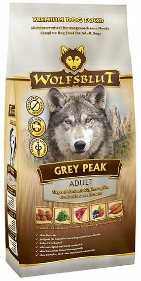 Levně Wolfsblut Dog Grey Peak – koza a batáty 2 kg