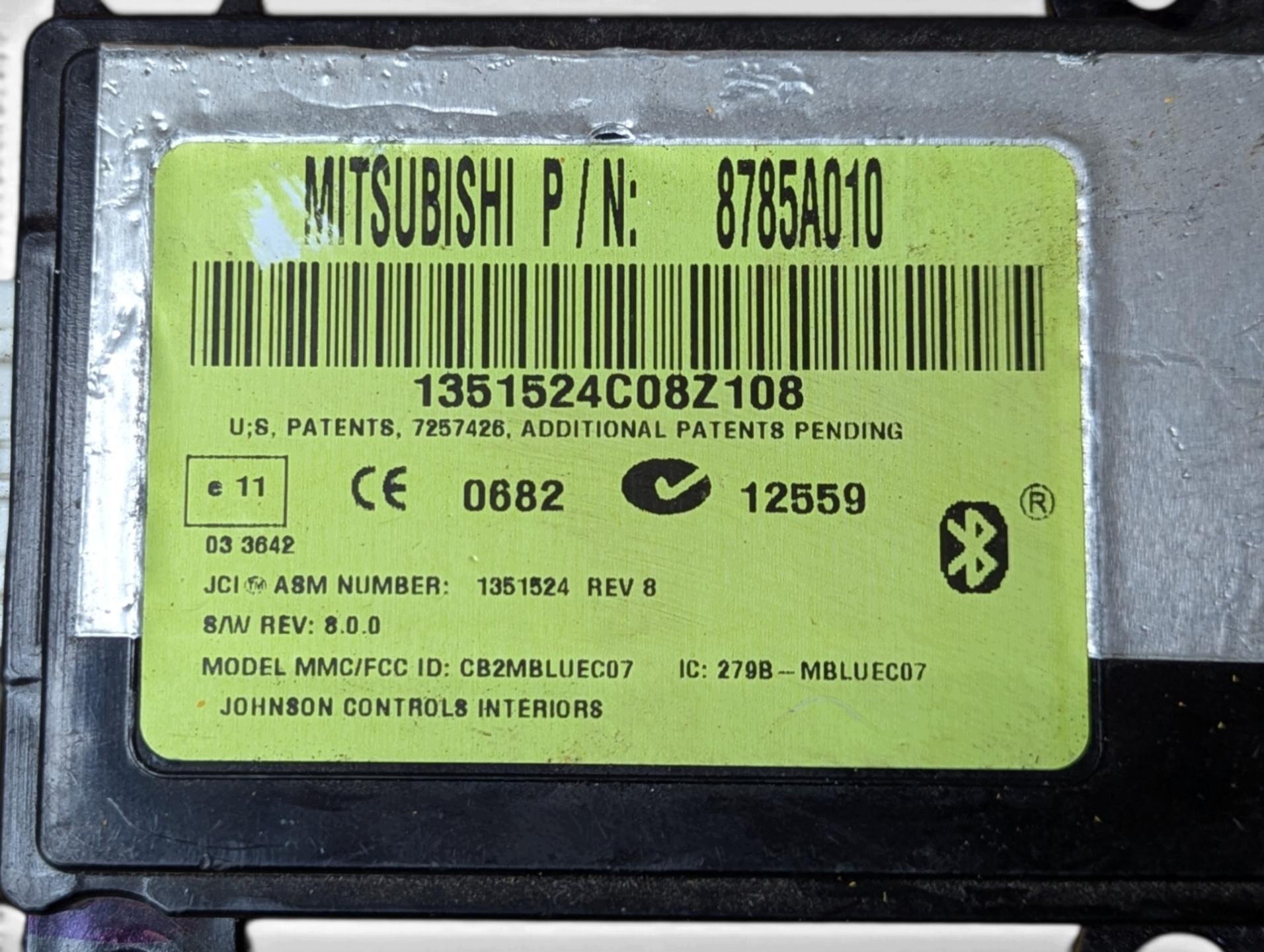 control unit Bluetooth Mitsubishi Outlander 2 CW 2008 878A010