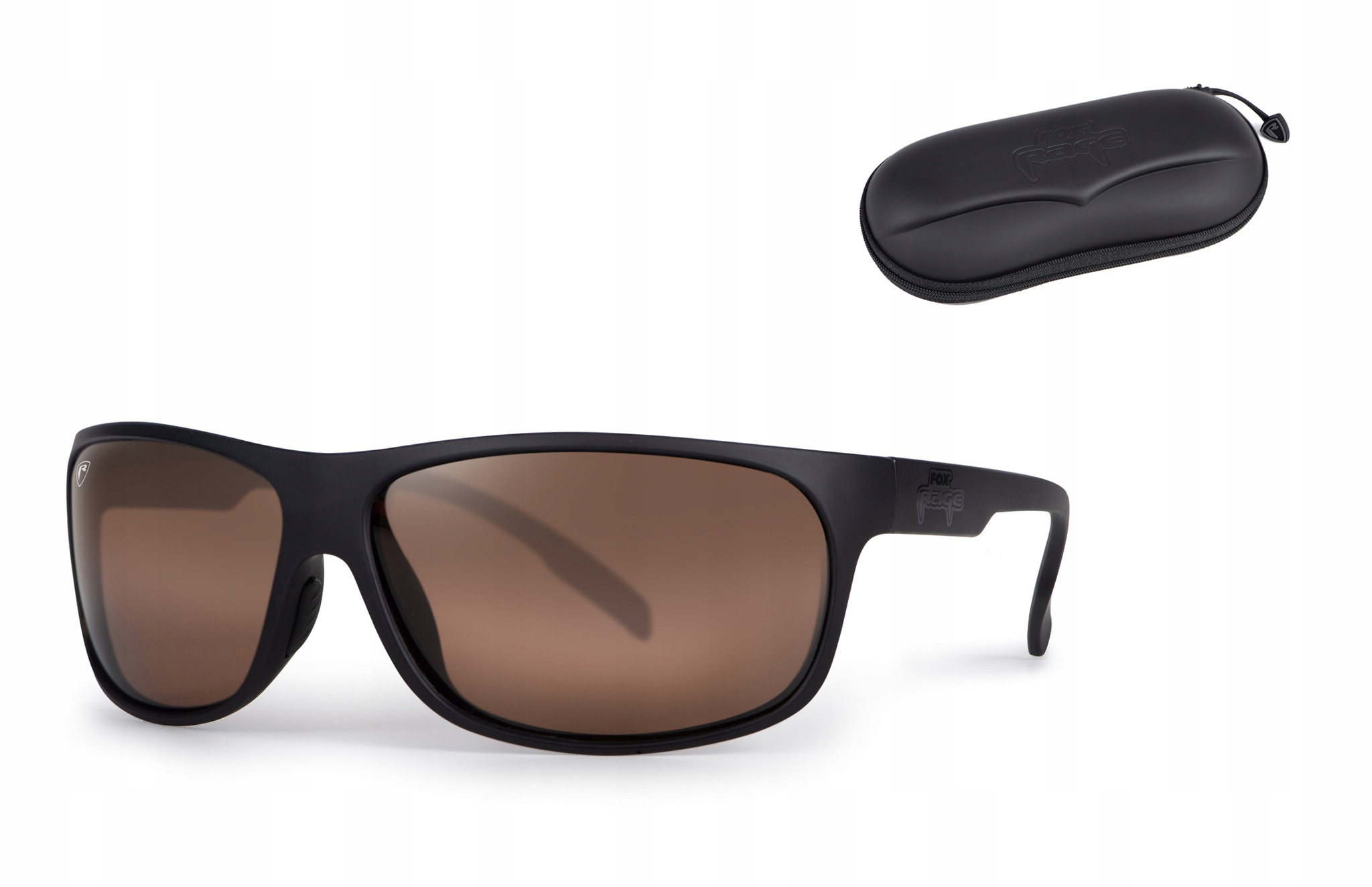 Okulary Polaryzacyjne Fox Rage Matt Black Wrap Brown