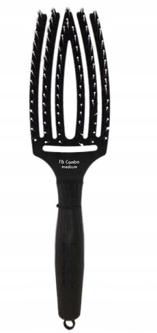 Olivia Garden Fingerbrush Combo Kartáč na vlasy Medium, černý