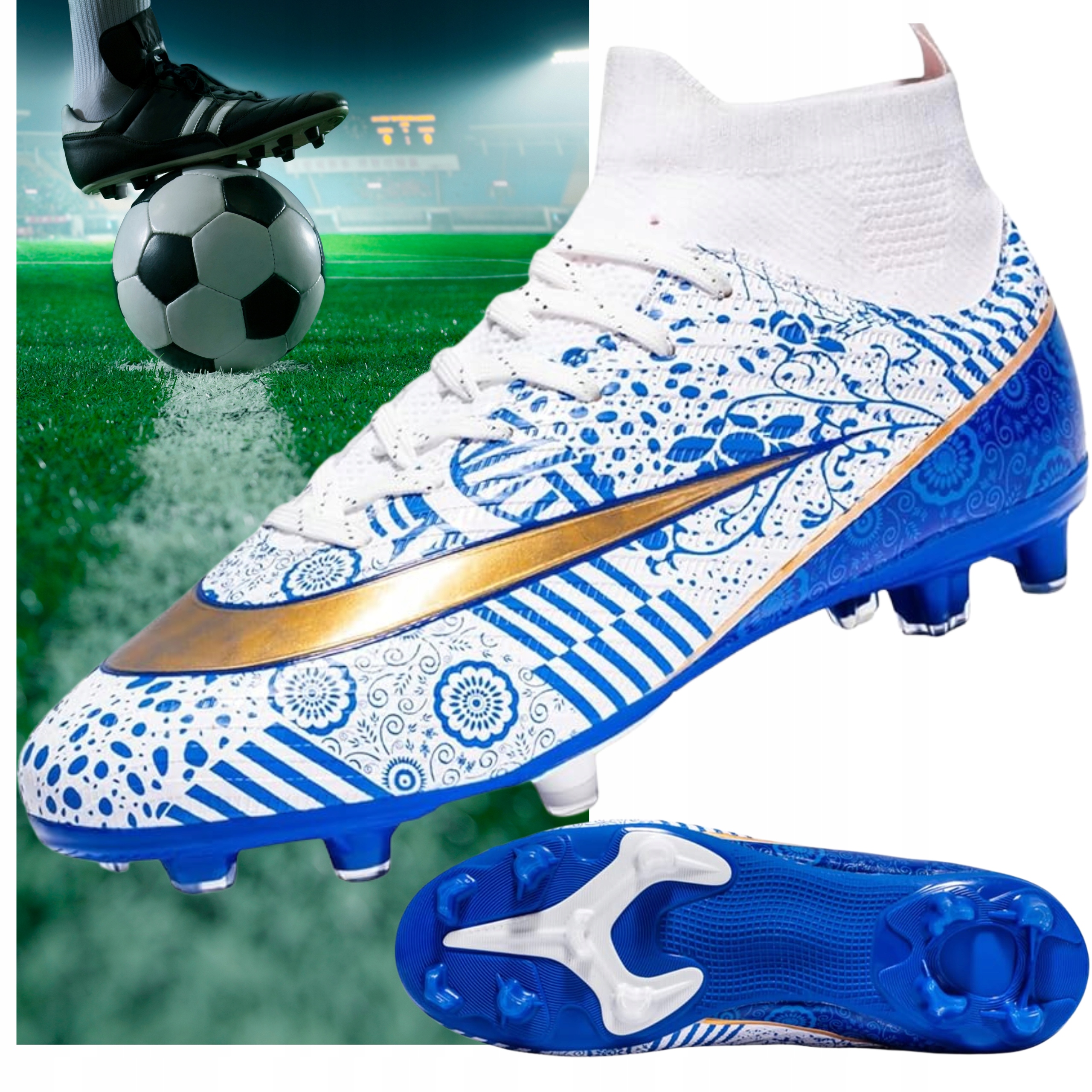 Korkové Fotbalová obuv tréninkové pánské kopačky na fotbal, sportovní lanka Fg