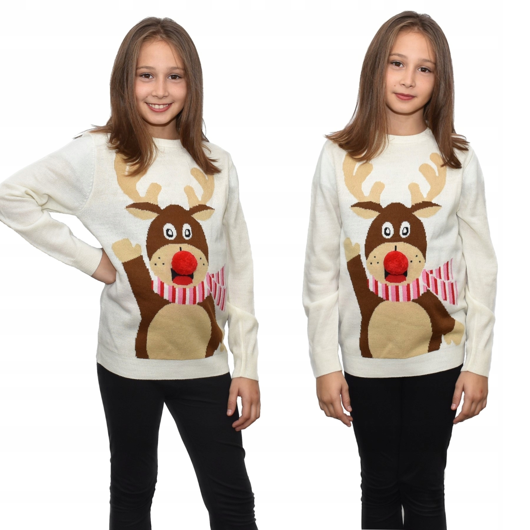 

Świąteczny Sweter Dziecięcy Renifer Święta 9/10