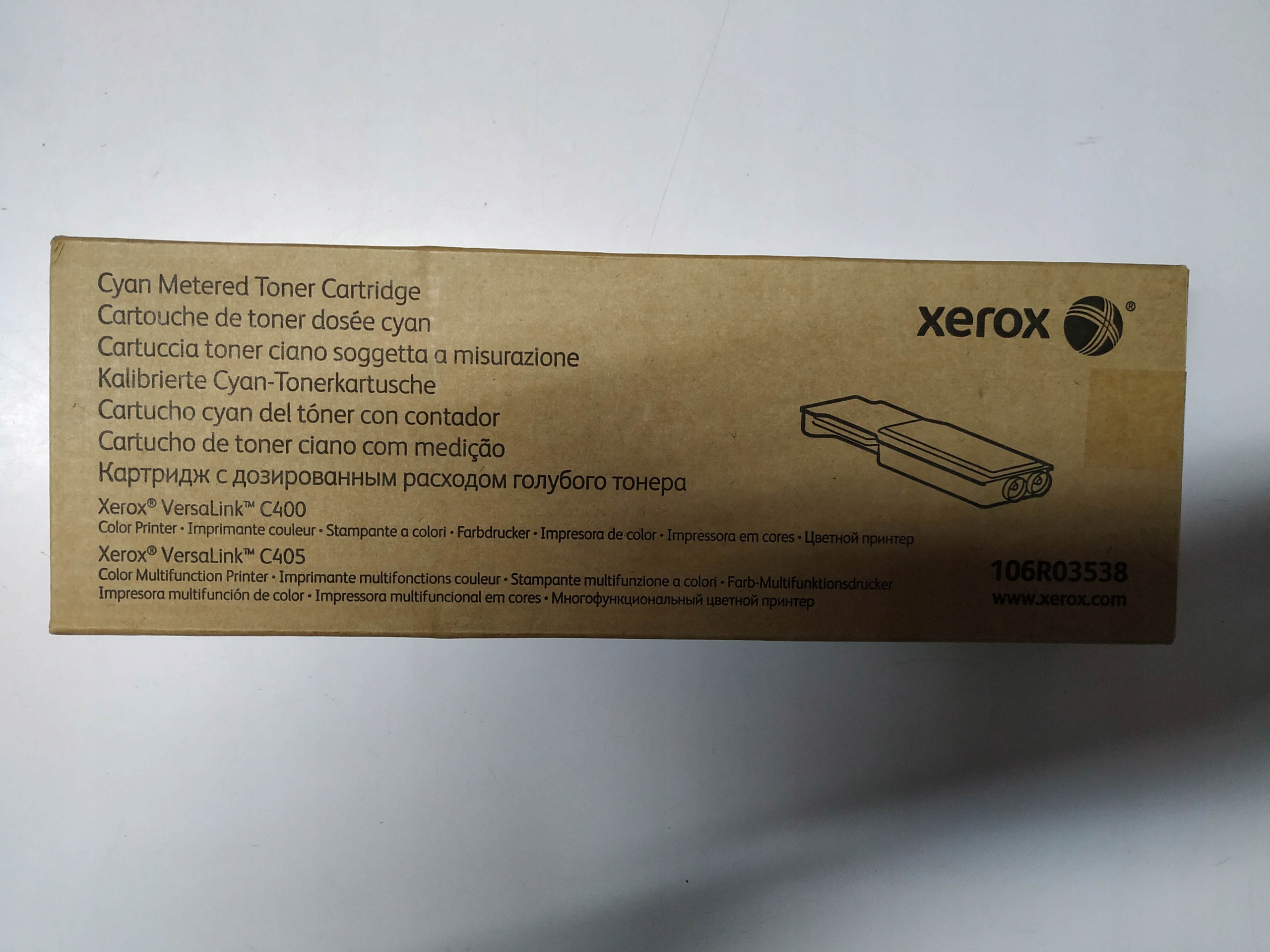 Toner Cyan Xerox 106R03522 VersaLink C400 C405 výkon 4800 Príležitosť