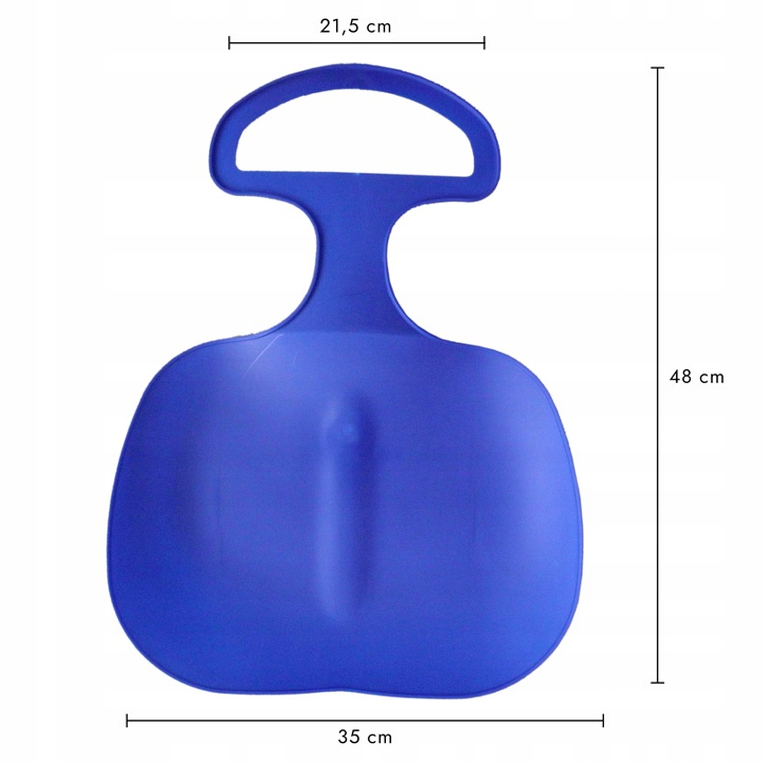 Ślizgacz sanki jabłuszko do zjeżdzania na śnieg xl niebieski Marka inna