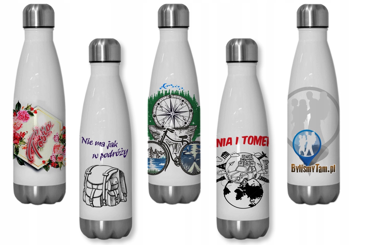 

butelka termiczna termos z własnym nadrukiem