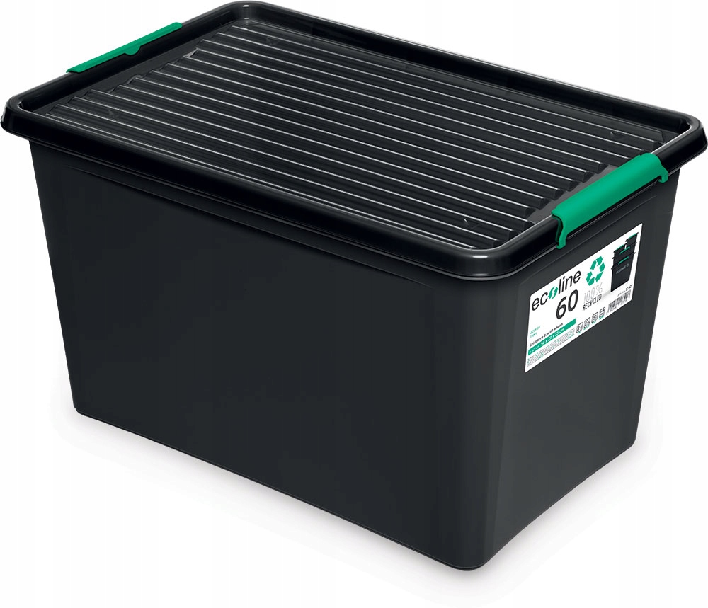 

Pojemnik Pudełko Z Pokrywą Organizer 60L Kółka
