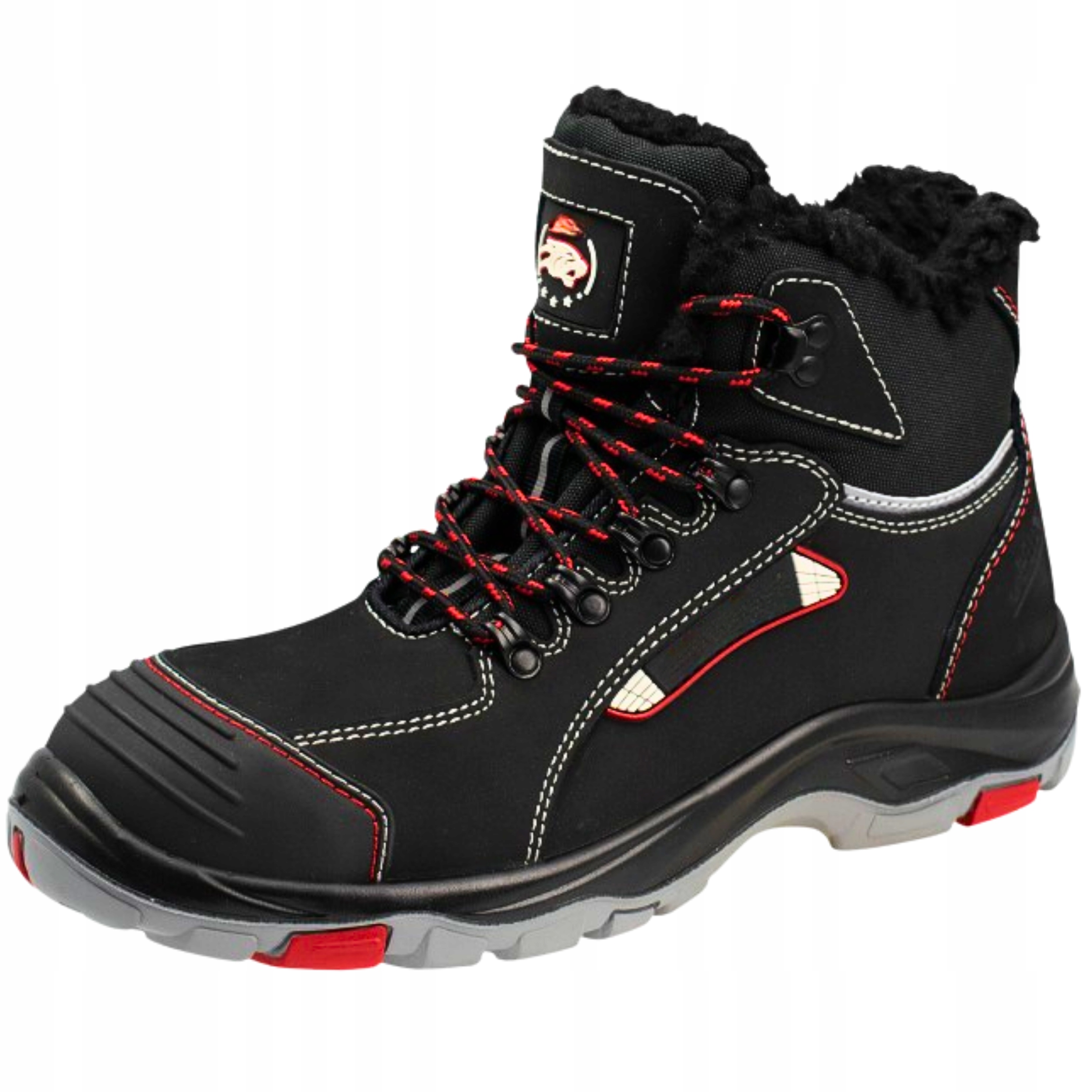 Pánské pracovní boty Zateplené zimní kožené boty s zdvihem S1 Bozp