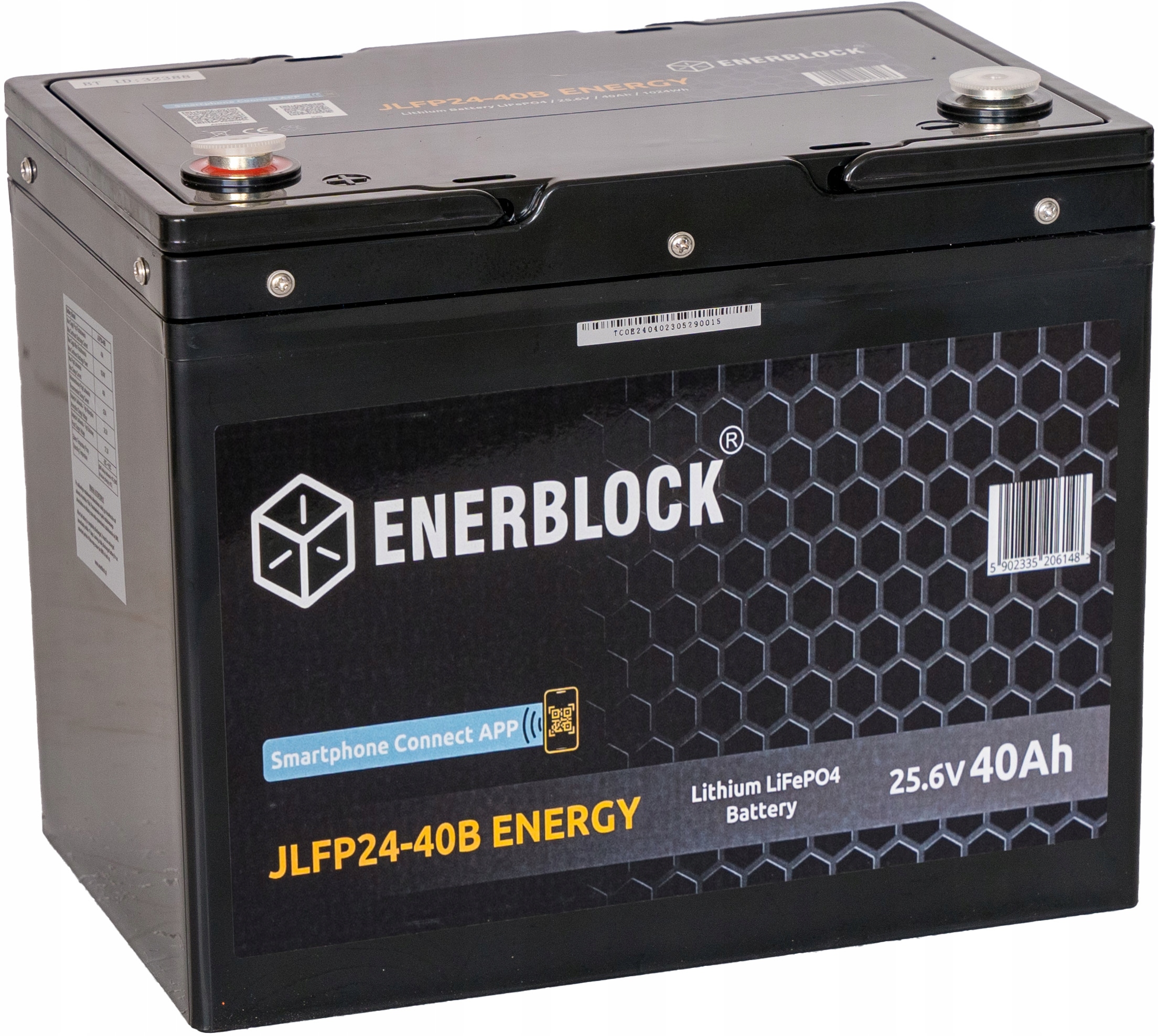 Akumulátor LIFEPO4 25.6V 40AH Enerblock JLFP24-40B Bms Do Karavanu