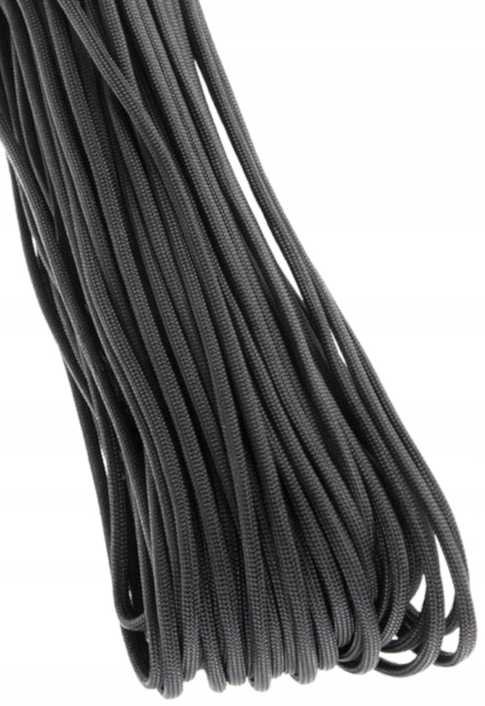 BSH - SUPER MOCNA WYTRZYMAŁA LINKA PARACORD SURVIVAL CZARNA 30m / 180 kg Typ inne