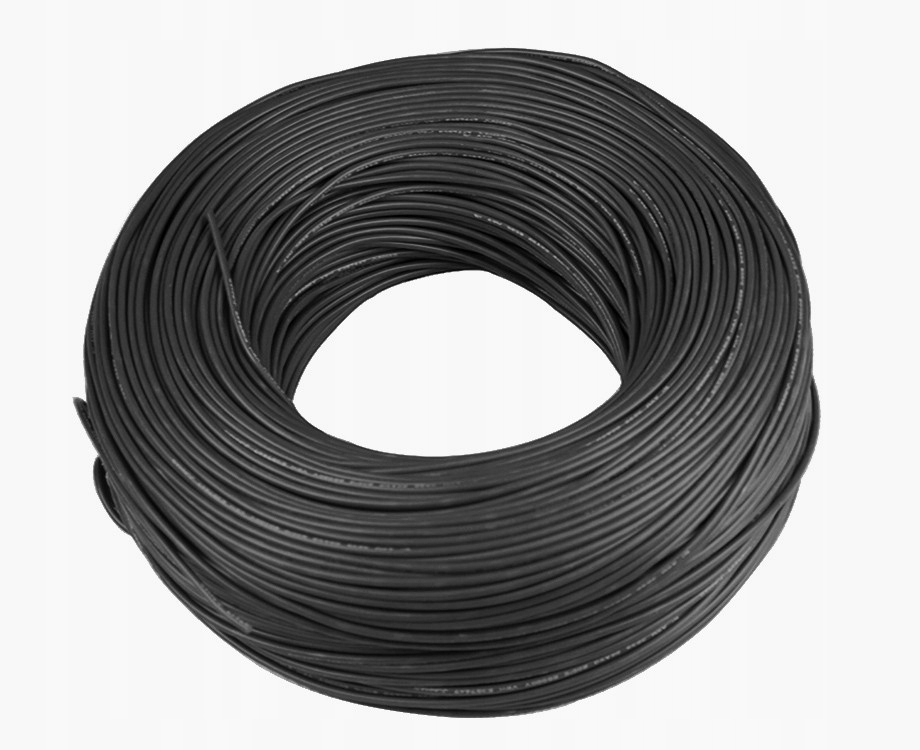 Przewód silikonowy 0.2mm2 AWG24 czarny 1m