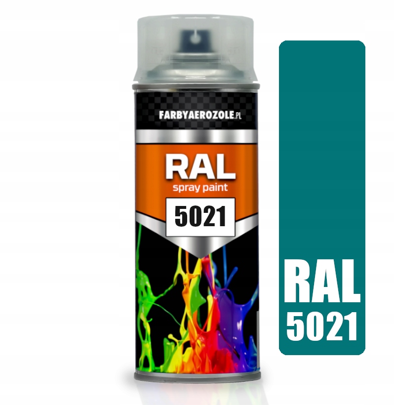 LAKIER SPRAY AKRYL RAL 5021 TURKUSOWY PÓŁMAT 5905265351506 za 20.00PLN ...