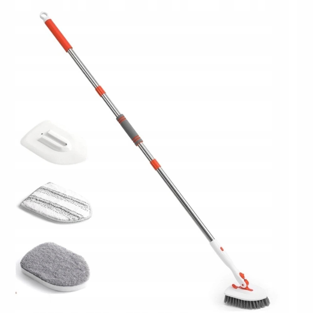 Sada Na Čištění Koupelny, Teleskopický Kartáč 3V1, 133 CM, 3 Hlavice