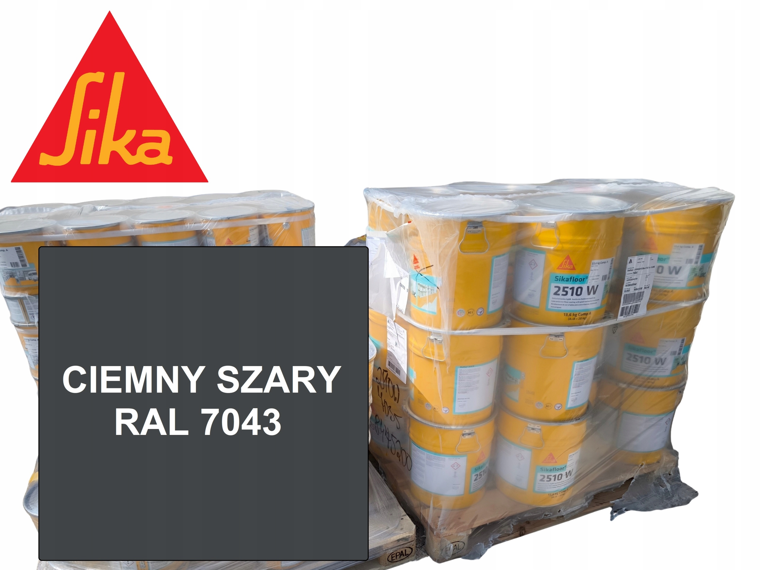 20kg Żywica do Garażu farba Na Posadzkę Silka Sikafloor 2510 254 Szary 7043