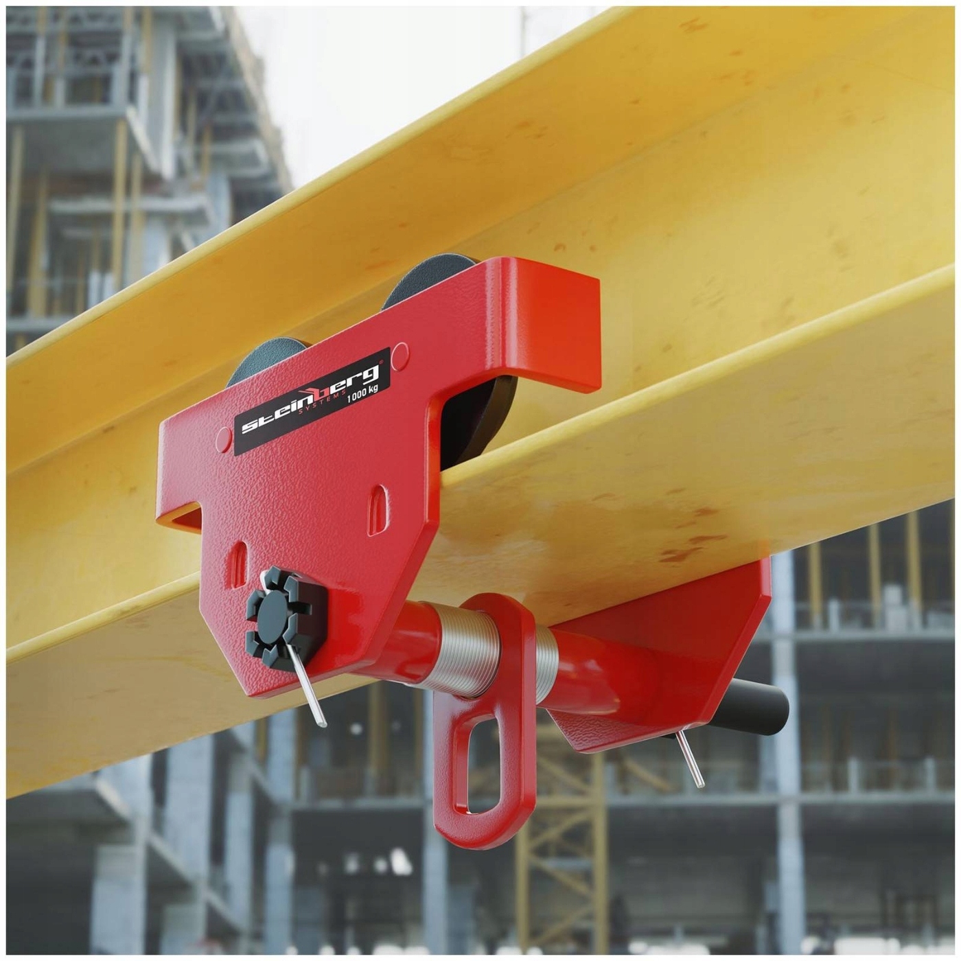 RĘCZNY WÓZEK SUWNICOWY SUWNICA 1000 kg 80-200 mm Waga produktu z opakowaniem jednostkowym 8.1 kg