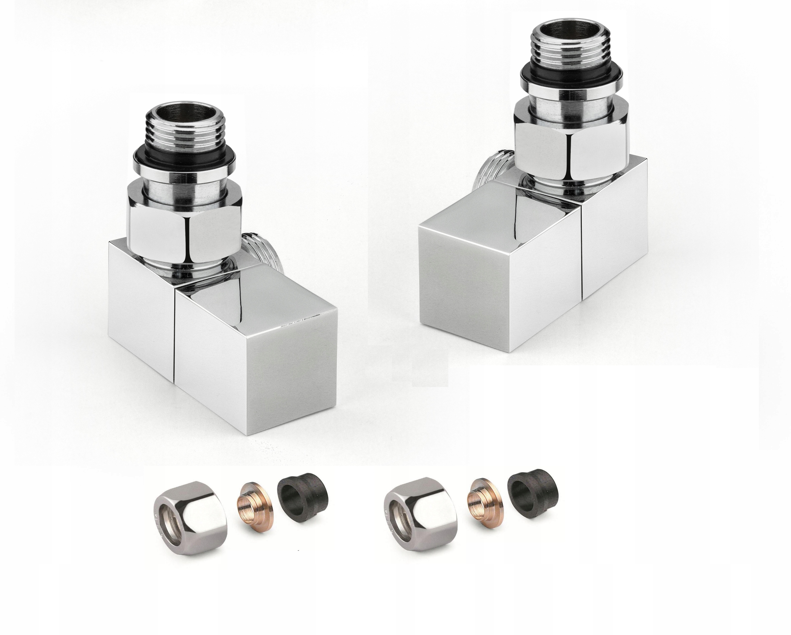 

Zawory grzejnikowe Apm Square Osiowe Chrom Miedź