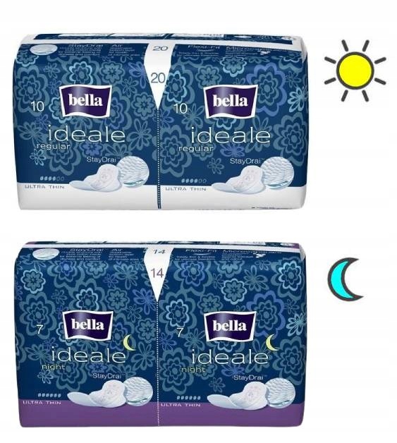 

Pakiet Podpaski Ideale UltraThin Regular i Night