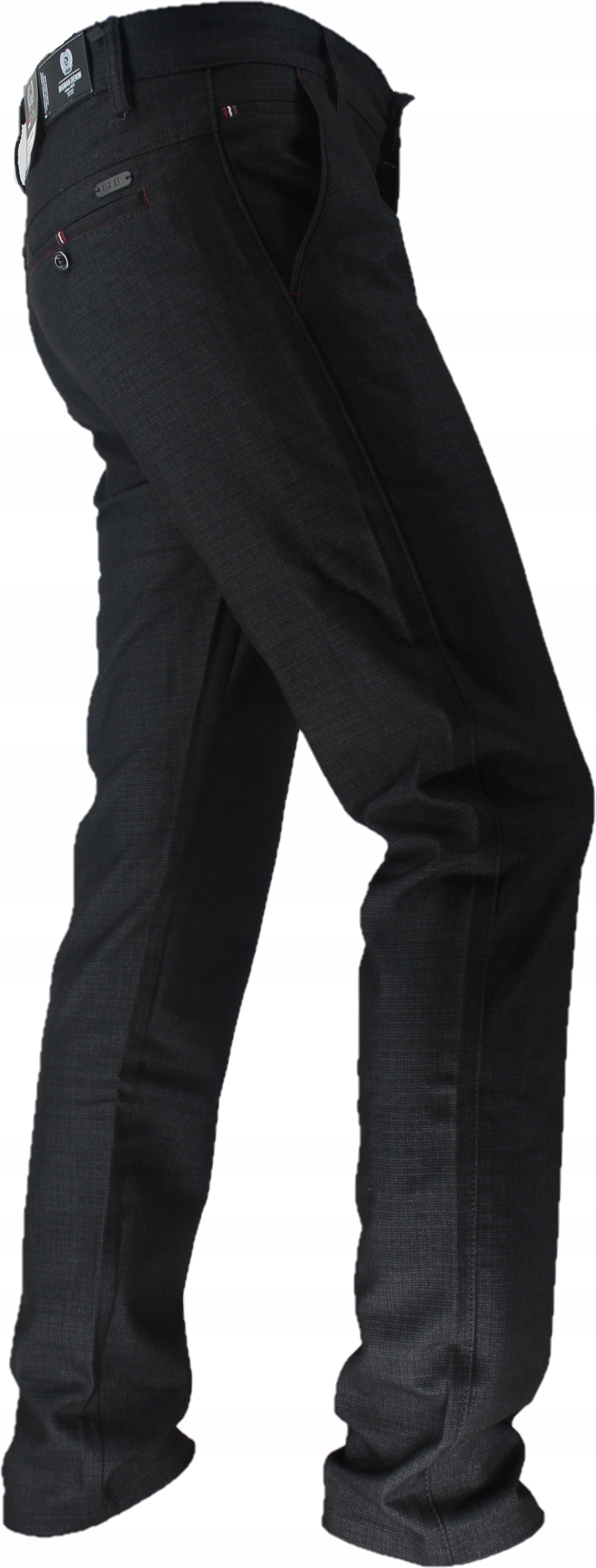 SPODNIE WIZYTOWE CZARNE DŁUGA NOGAWKA L34 W36 Materiał dominujący bawełna