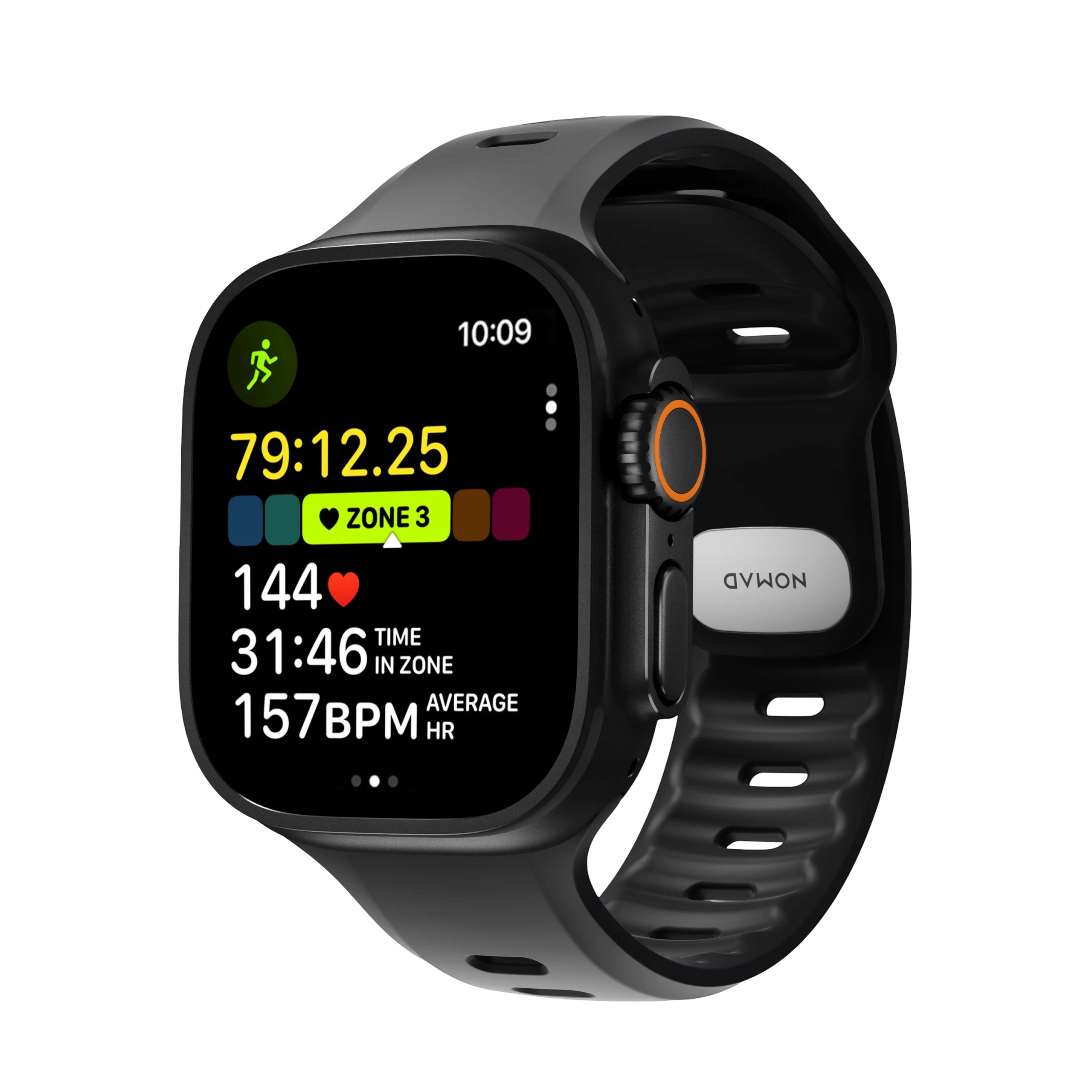 Pasek do Apple Watch 49mm/Ultra Sportowy Nomad Tempo Band, Wytrzymały Fkm