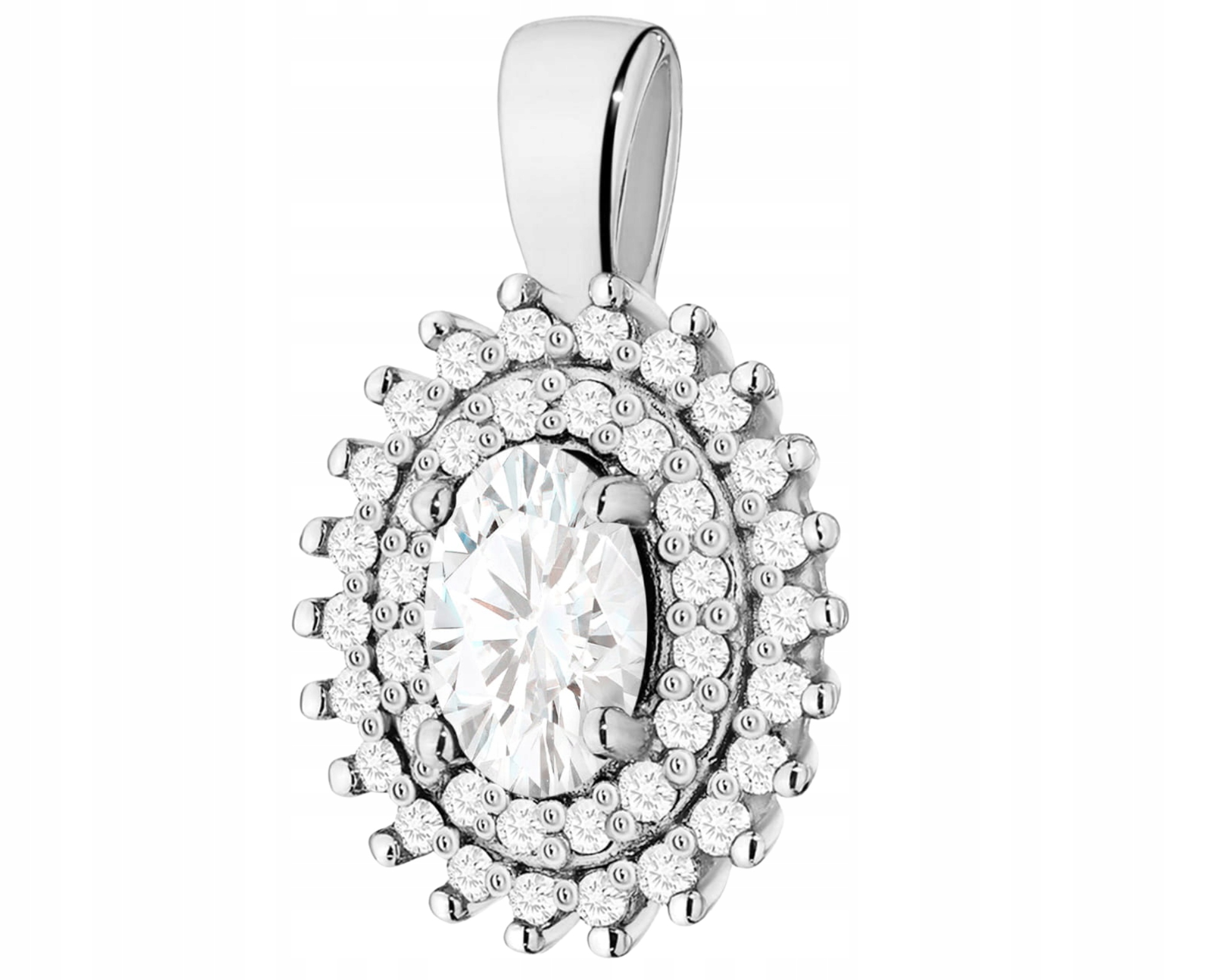 Bílý Zlatý Přívěsek S Laboratorními Diamanty V Ryzosti Zlata 585 14K
