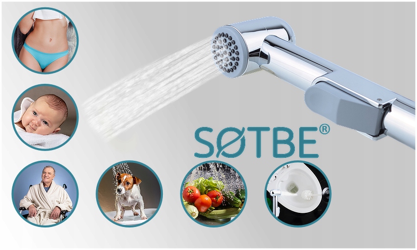 SOTBE bidetta rączka słuchawka prysznicowa bidetowa myjka bidetka shattaf Linia LARK