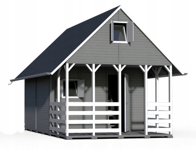 DOMEK LETNISKOWY DREWNIANY CAŁOROCZNY 3m/3m 15mm