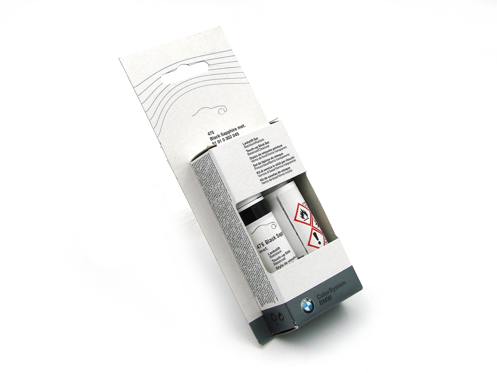 

Oryg lakier Bmw zaprawka zestaw black sapphire 475