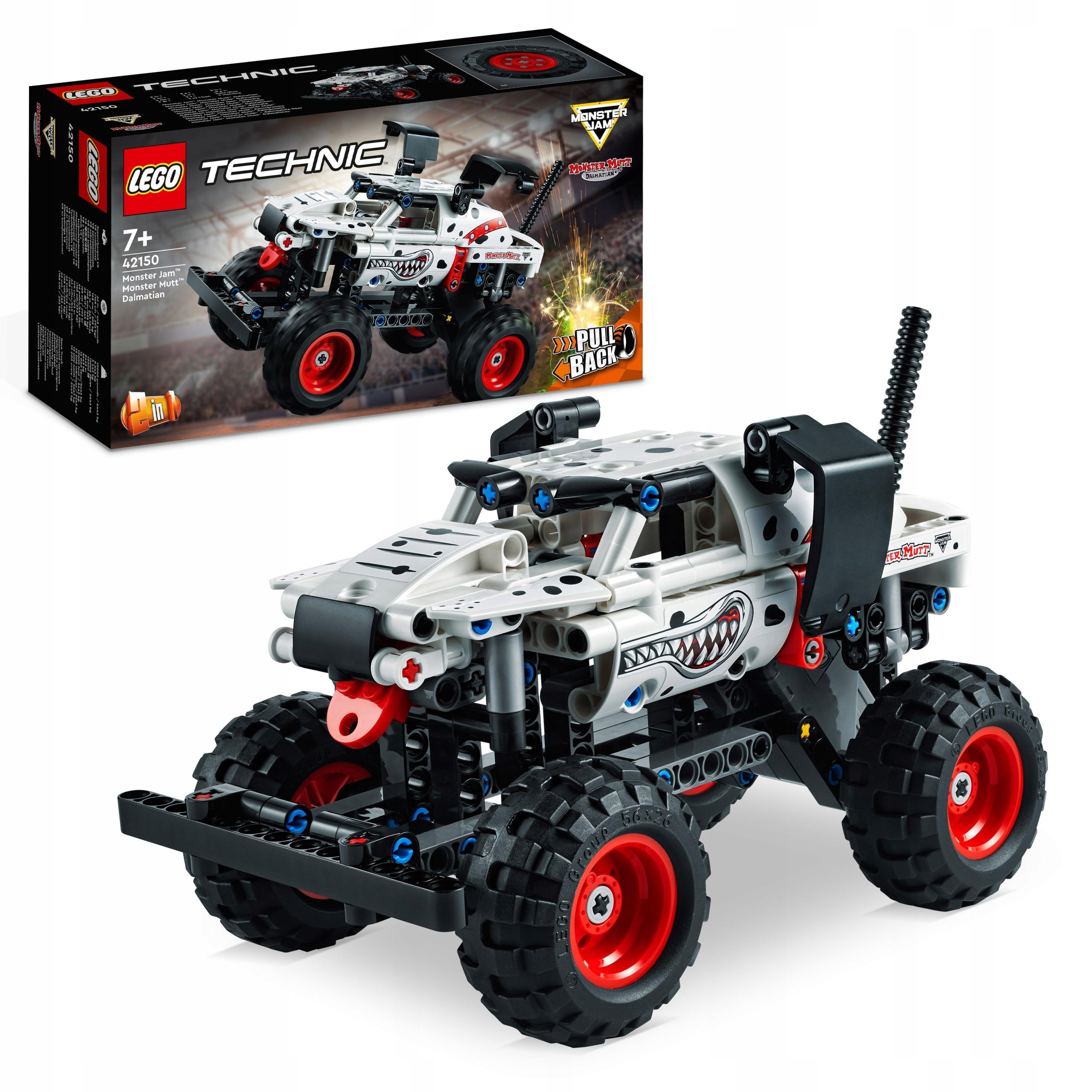 Lego Technic Monster Jam Mutt Dalmatian 42150 Auto Truck Sada Stavebnice