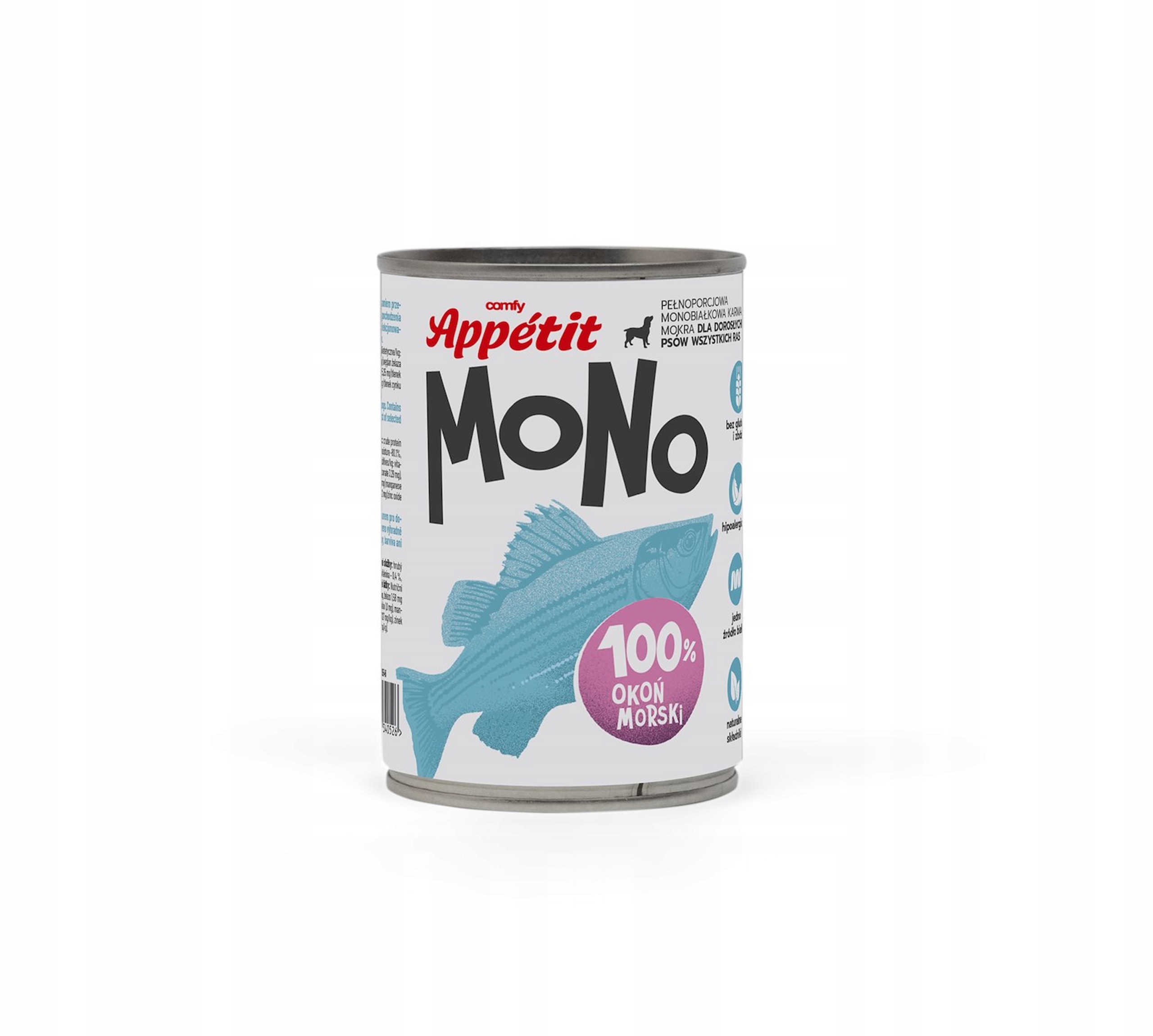 Levně Comfy Appetit Vlhké krmivo pro psy Adult hypoallergenic Mono Okoun 6x400 g