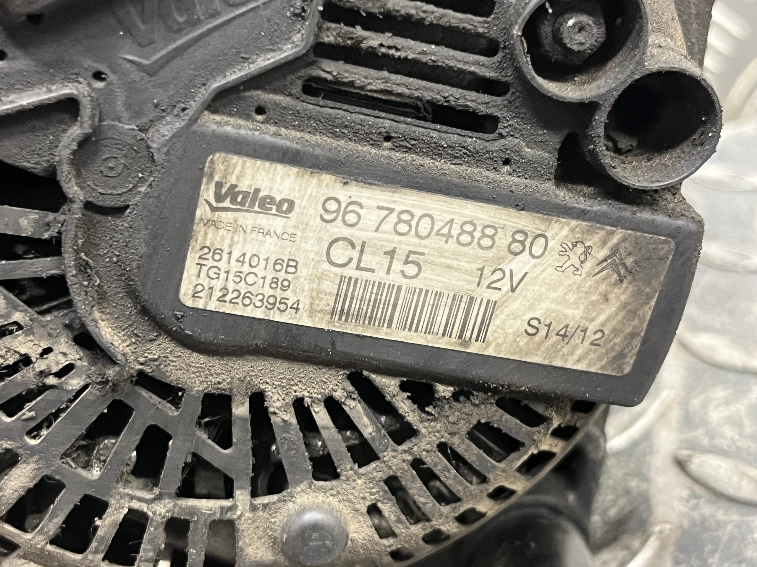 ALTERNATOR PEUGEOT 208 9678048880