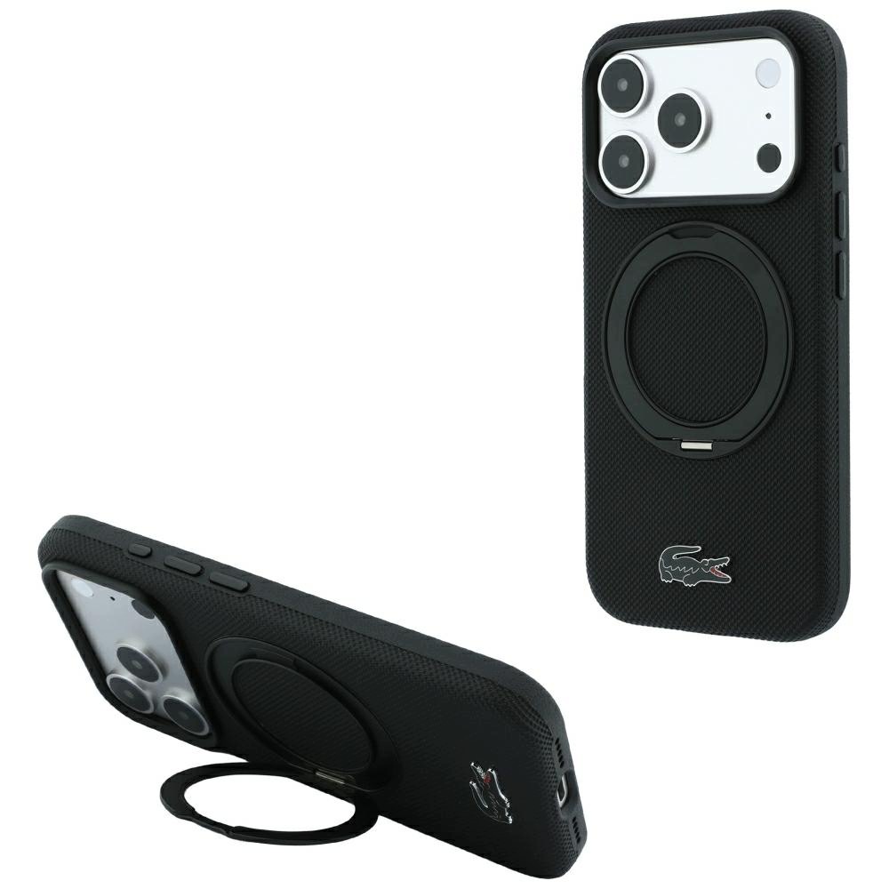 Etui Lacoste Petit Pique with Ring Stand MagSafe do iPhone 18 Pro 17 Pro