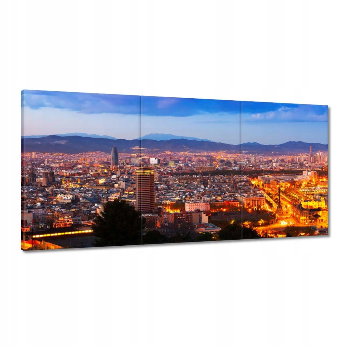 Obrazy 180x90 Nočný záber z Barcelony