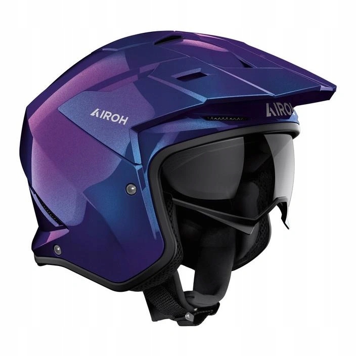 Motocyklová prilba Airoh Kombakt Shimmer Gloss fialová modrá Darčeky