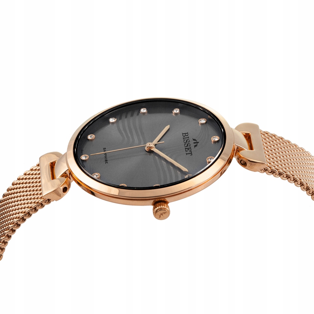 Švýcarské dámské hodinky Bisset BIS0990 safír swiss box +Gravírování