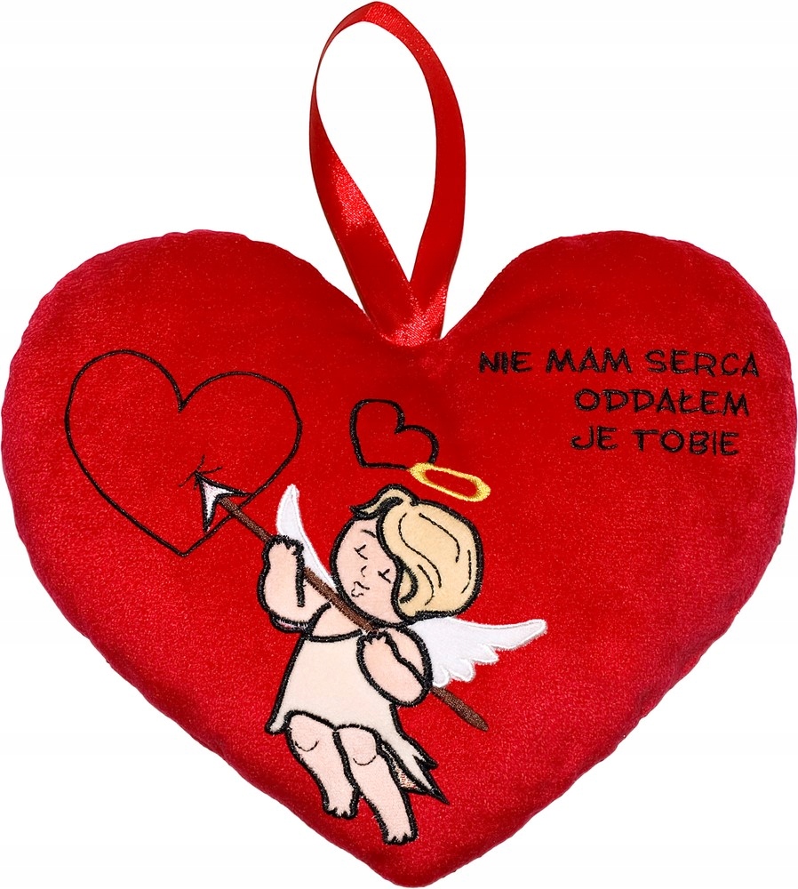 

Serce poduszka haft Nie Mam Serca Oddałem Je Tobie