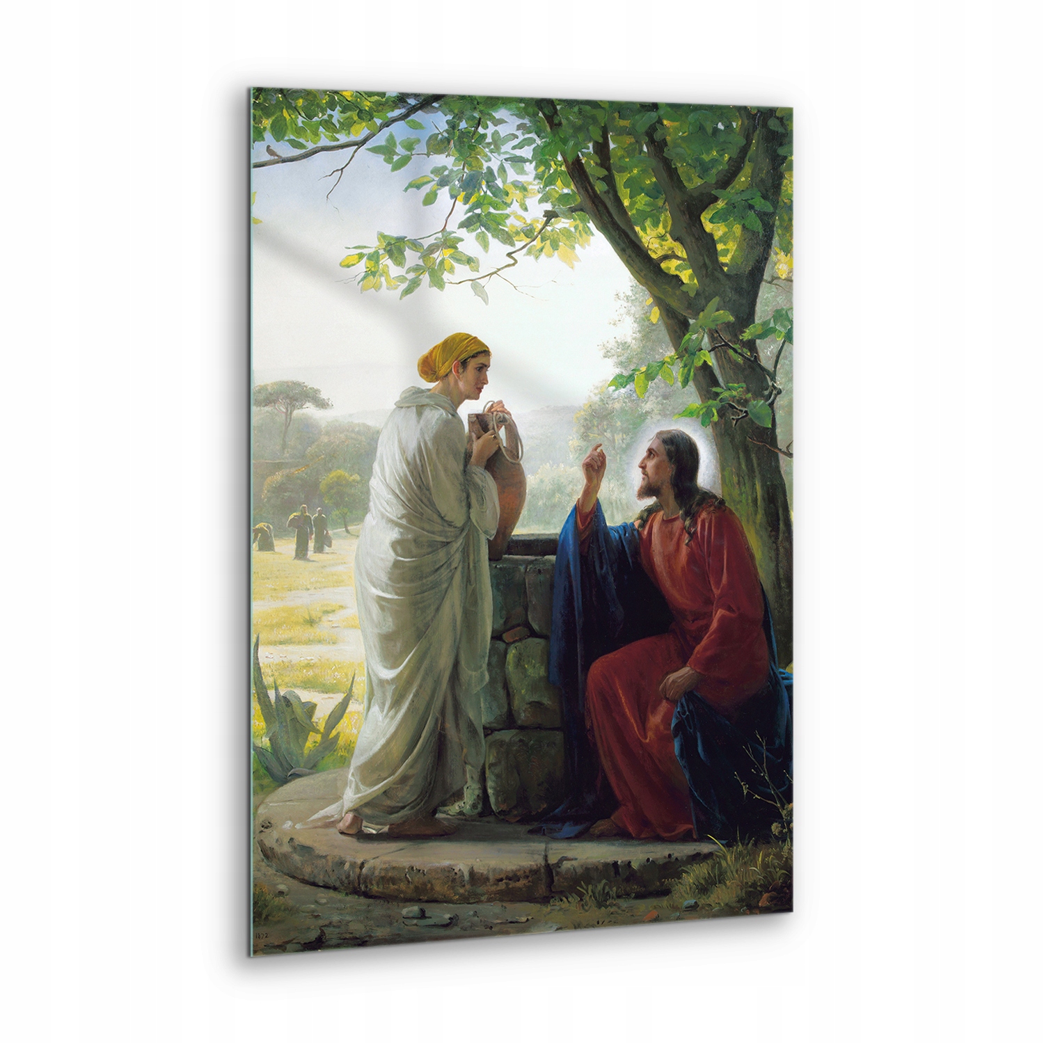 Obraz Tvrzený Sklo Ježíš a dobrá Samaritánka