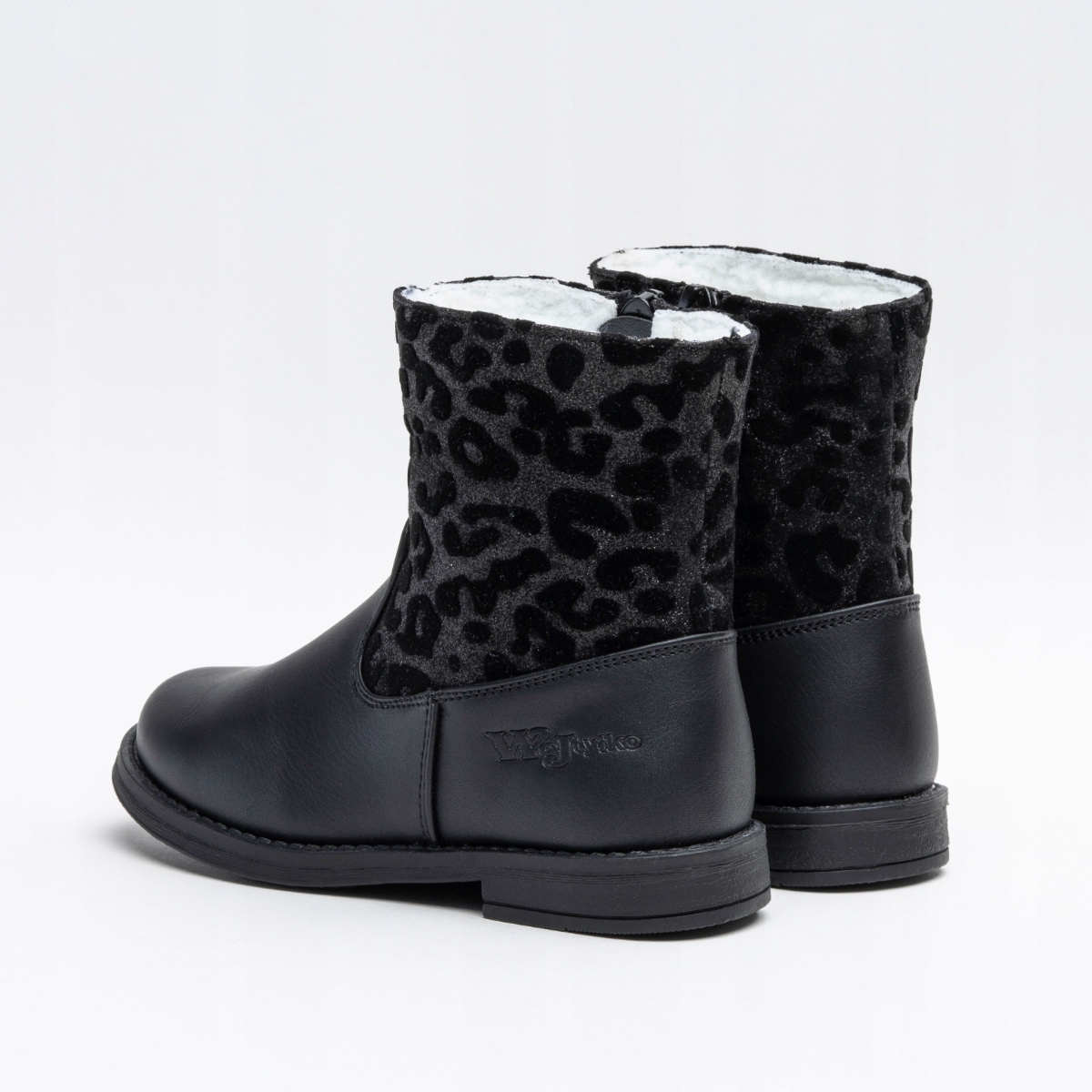 Botki trzewiki OCIEPLANE kożuszek WYGODNE miękkie SUWAK urocze Wojtyłko Płeć dziewczynki