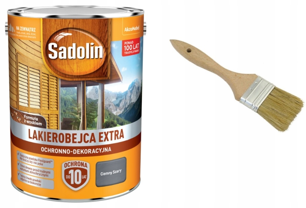 

Sadolin Extra- ciemna szara Pędzel, 5l