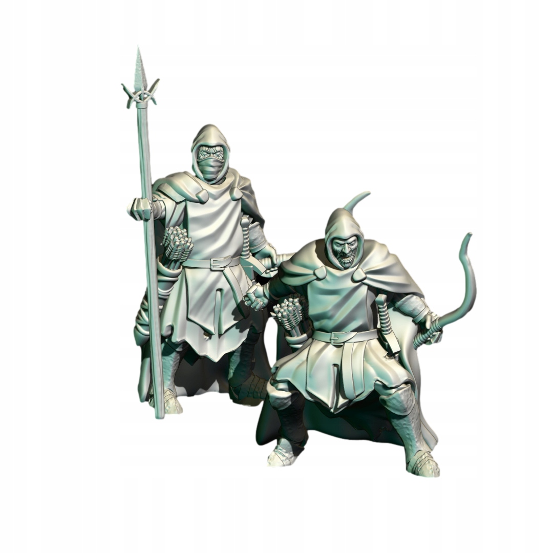 Dark Souled Men Rangers - x2 LOTR Middle Earth MESBG