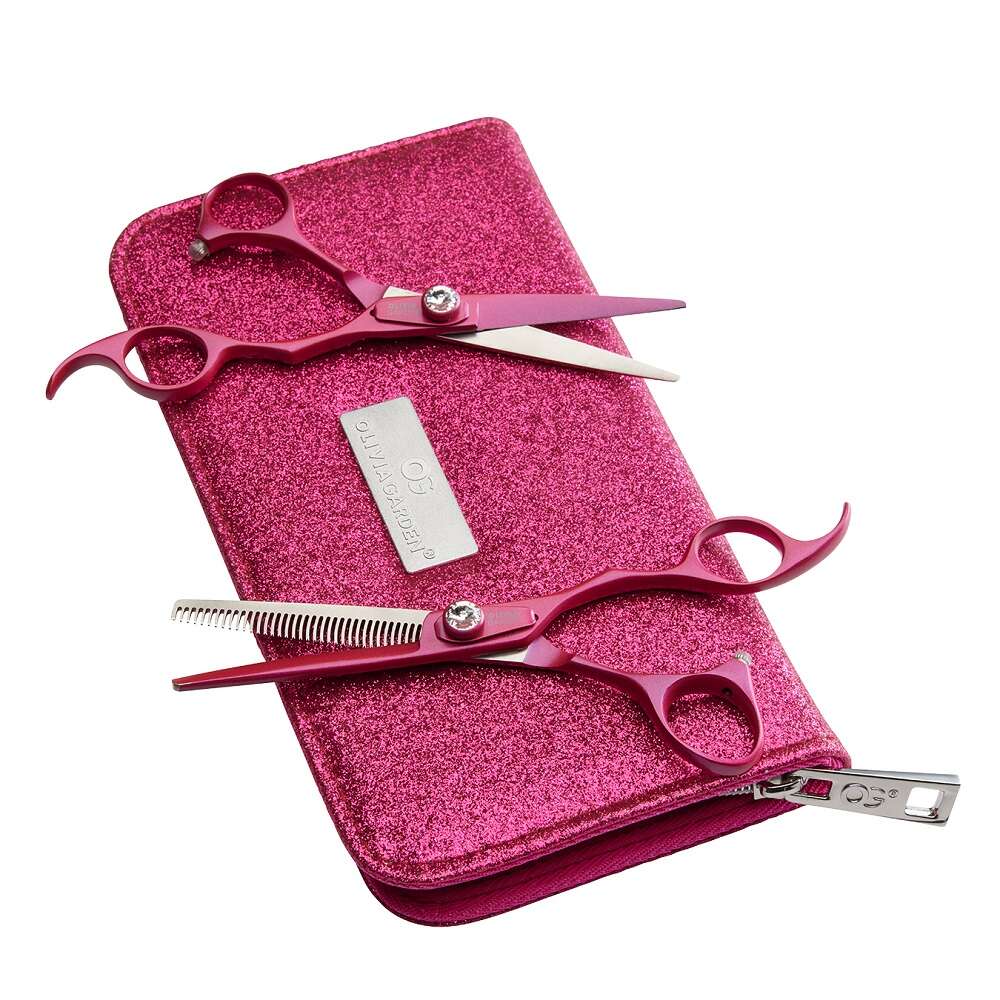 Olivia Garden SilkCut Amazonki sada nůžek 5.75 nůžek 6.35 pouzdro