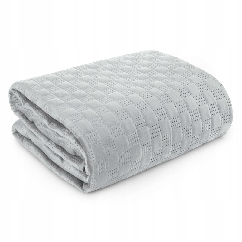 Přehoz 170x210 Sofia 4 stříbrný velurový